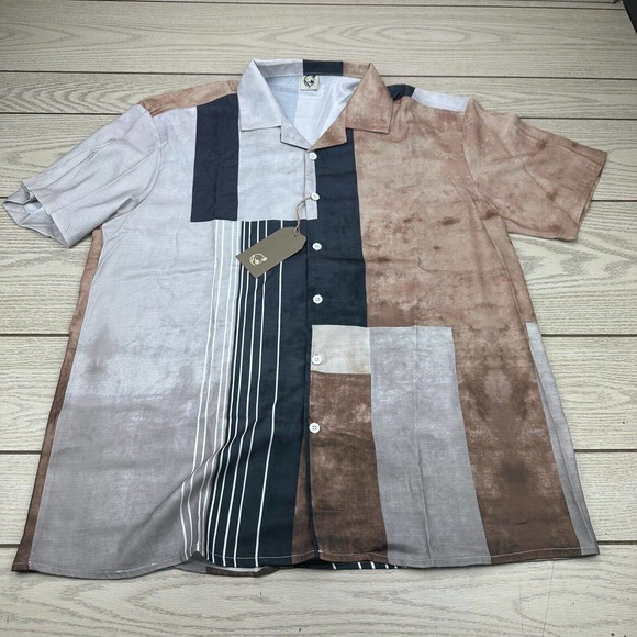 Live With Aloha Flow With the Spirit Men's Short Sleeve Shirt Size M NWT - Picture 2 of 8